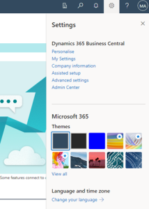 The Dynamics 365 Business Central User Interface